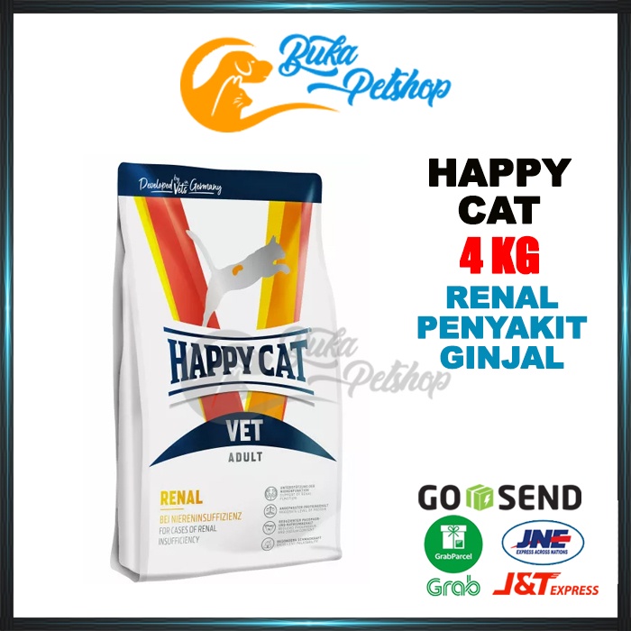 HAPPY CAT VET RENAL 4KG Makanan Kucing Untuk Penyakit Ginjal