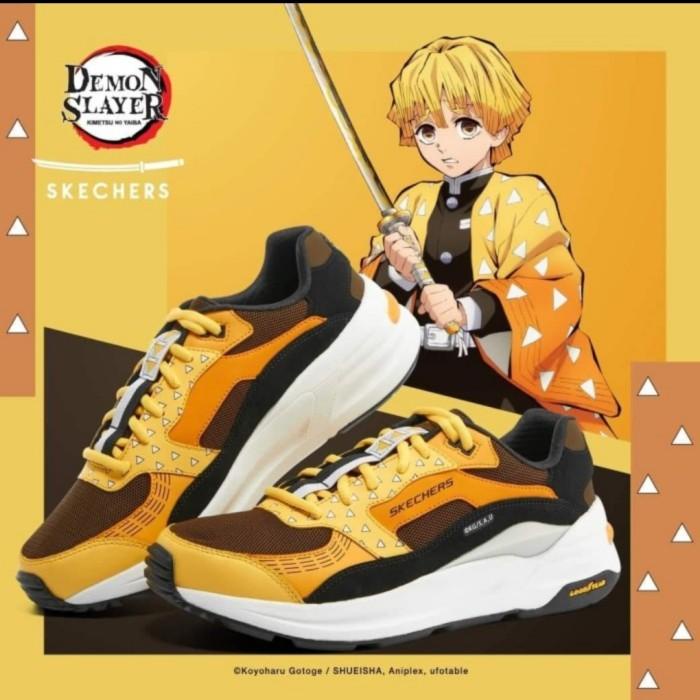 Sepatu Skechers demon slayer zenitsu