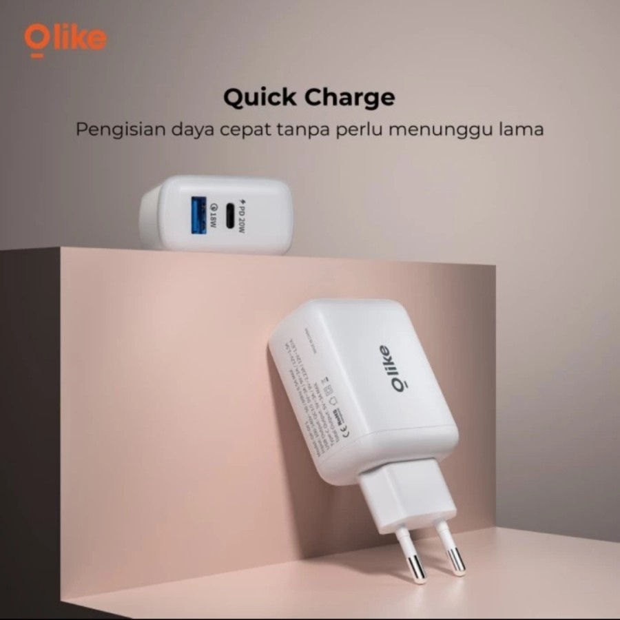 Olike C401 Adapter Charger Qualcomm Quick Charge 3.0 USB &amp; Type C Port