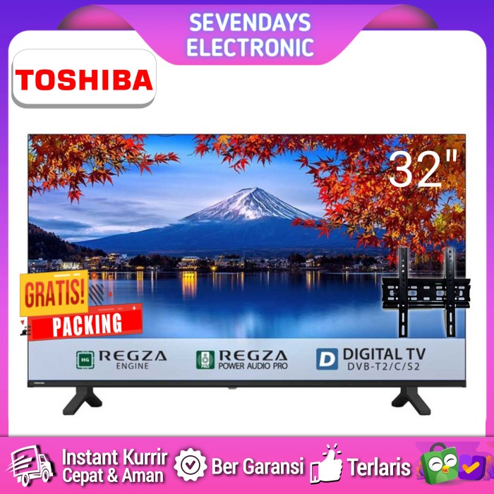 TV TOSHIBA 32" INCH 32S25KP DIGITAL TV HD REGZA