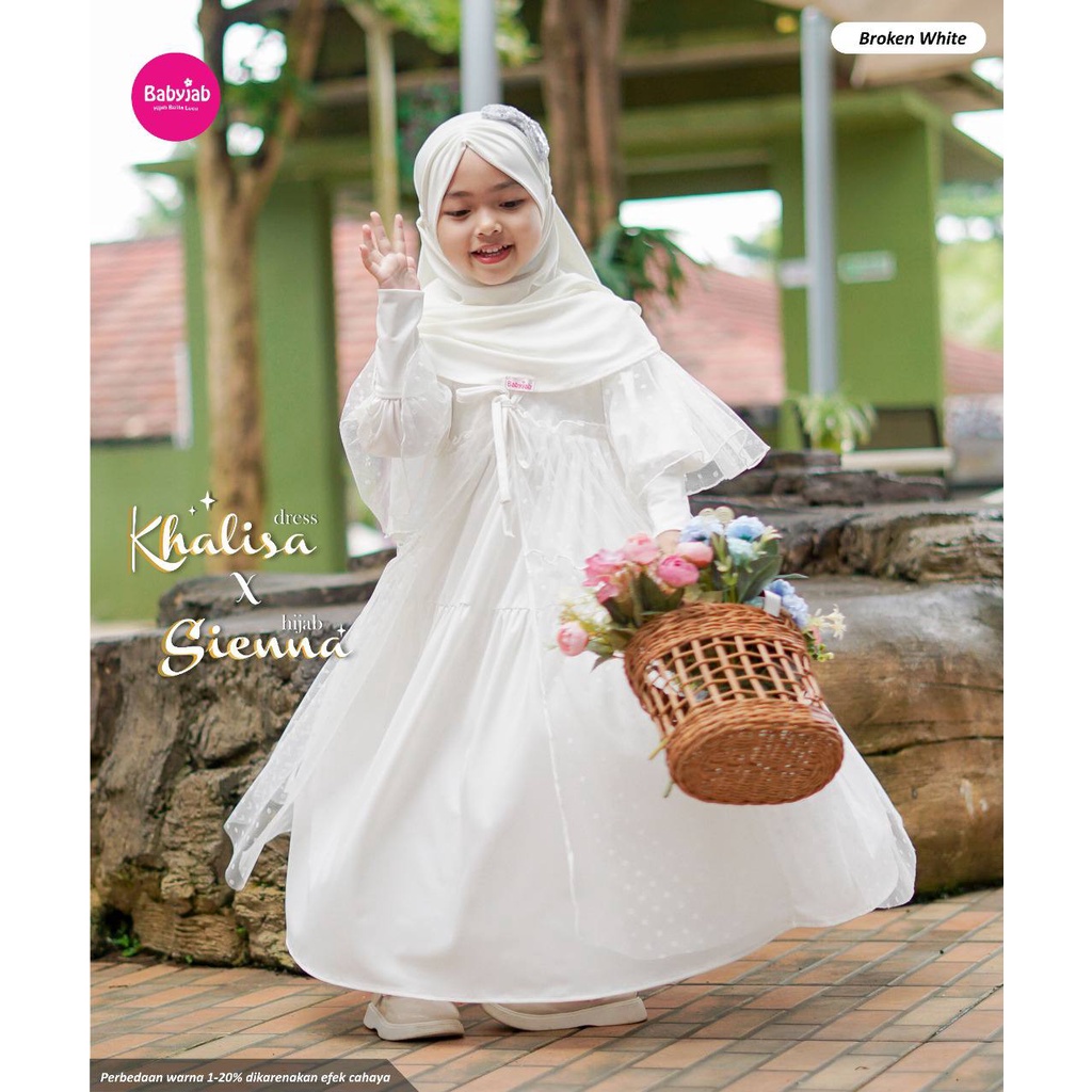 KHALISA DRESS SET HIJAB/ GAMIS ANAK BY BABYJAB