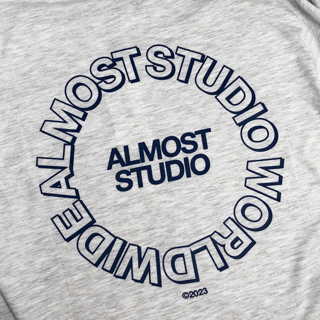 Almost Studio - T-Shirt - Outline - Grey