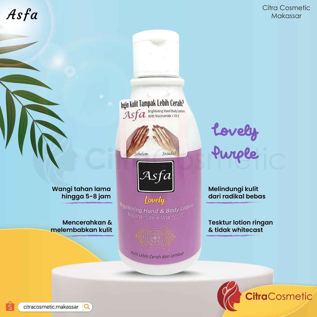 Asfa Brightening Body Lotion Mini 130 Ml Series