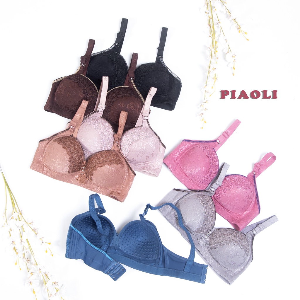 HW - Bh Bra Jumbo Push Up Tanpa Kawat Ukuran Besar PIAOLI PL7777