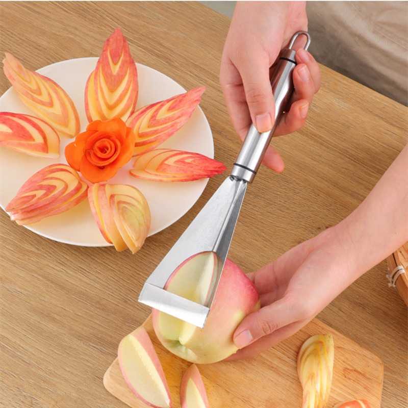 Pisau Ukir Pemotong Buah Segitiga Carving Knife Stainless Steel - KG70