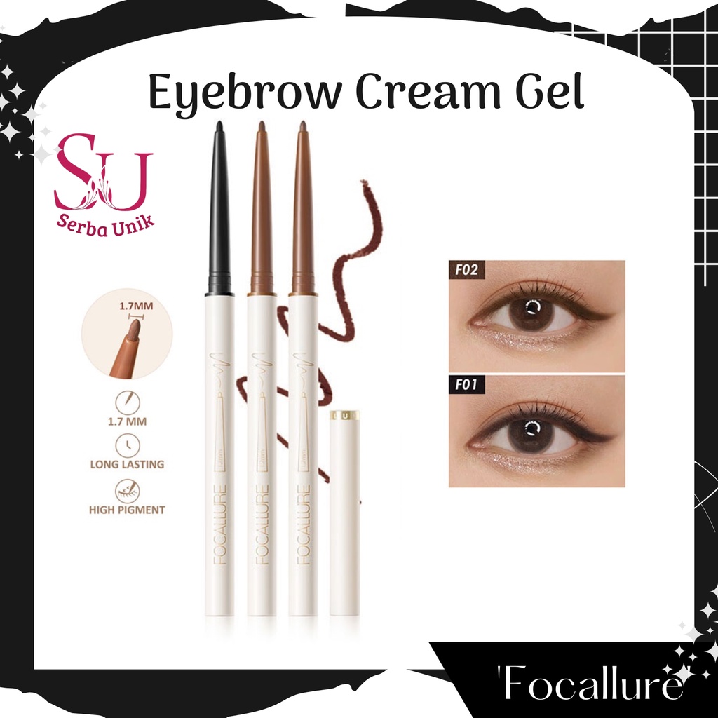 Focallure Eyeliner Gel Pencil Waterproof / Perfectly Defined Gel Eyeliner