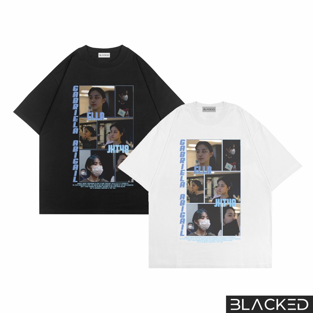 KAOS OVERSIZED JKT48 ELLA GABRIELA ABIGAIL / OVERSIZE TEES / BAJU OVER SIZE JKT48