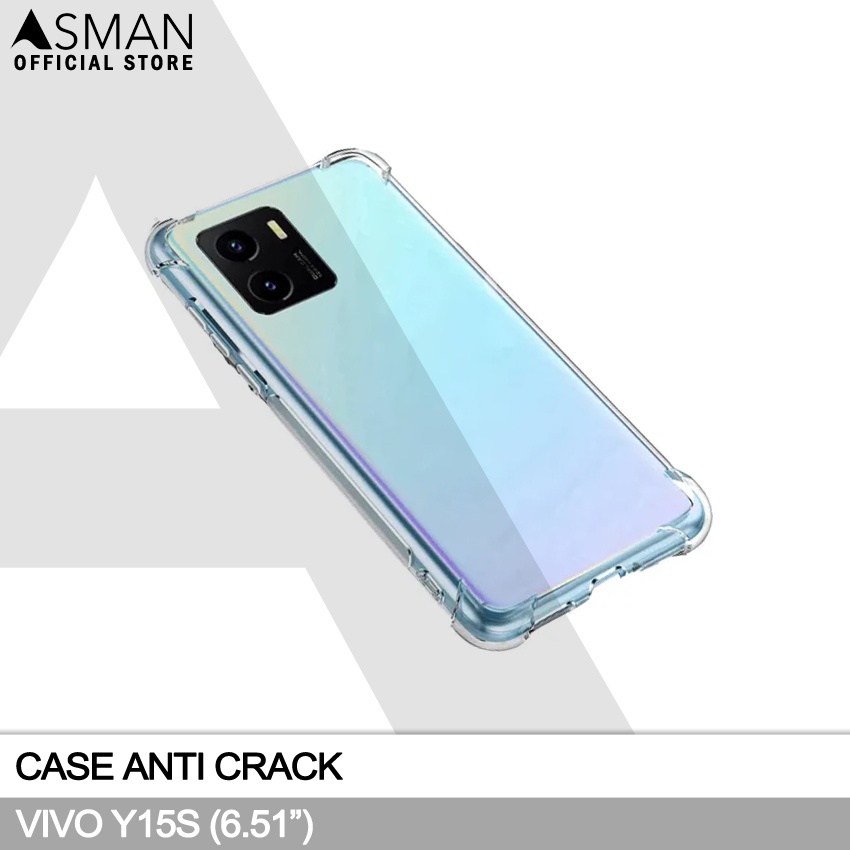 Anti Crack Vivo Y15s (6.51&quot;) | Soft Case Anti Bentur - Clear