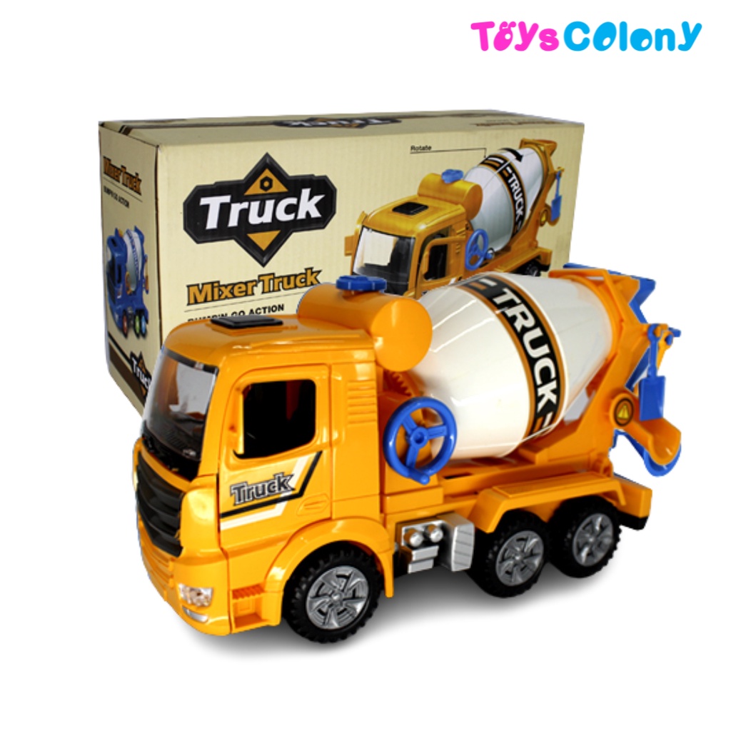 Mobil Truk Tanah Bump And Go - Mainan Mixer Truck Baterai