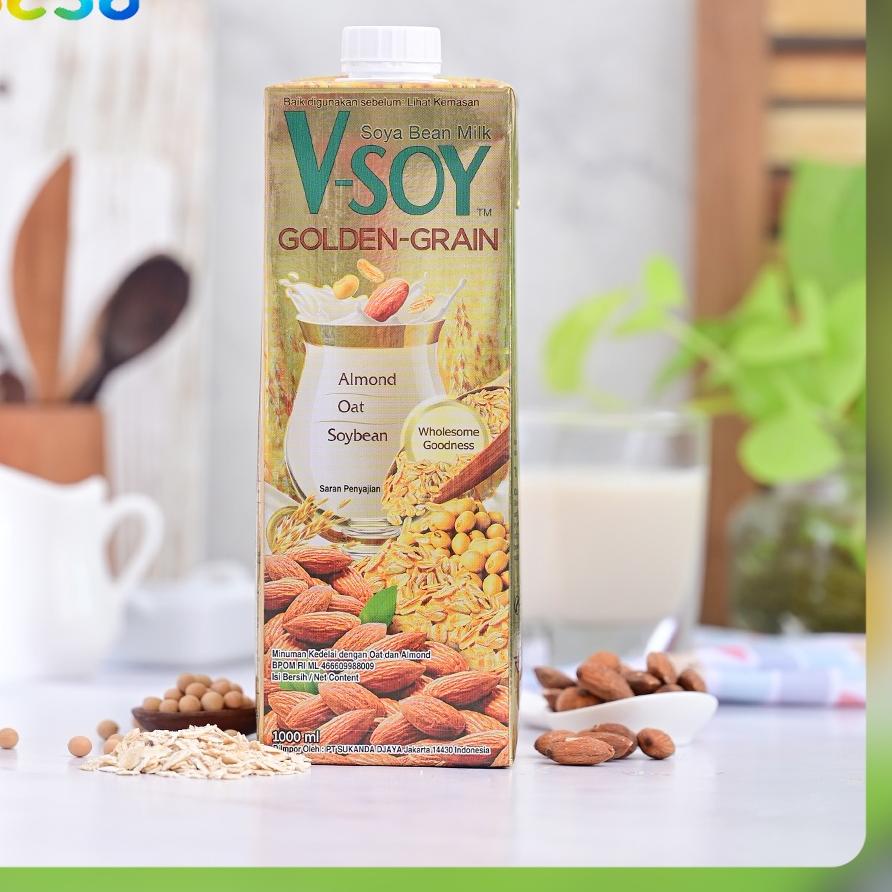 

Import ✨Terbaik✨ V-Soy - Soya Bean Milk Golden Grain 1 Liter !