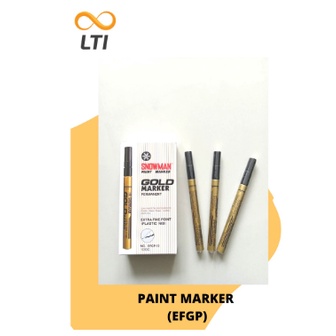 

Spidol Snowman Paint Marker Extra Fine Marker Gold EFGP-12/LSN BISA CAMPUR WARNA