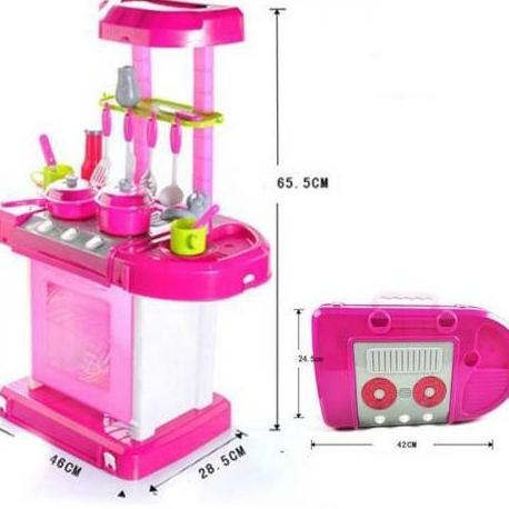 Kitchen Set Mainan Anak Jumbo Koper | Mainan Masak Masakan Besar | Gerlicutez