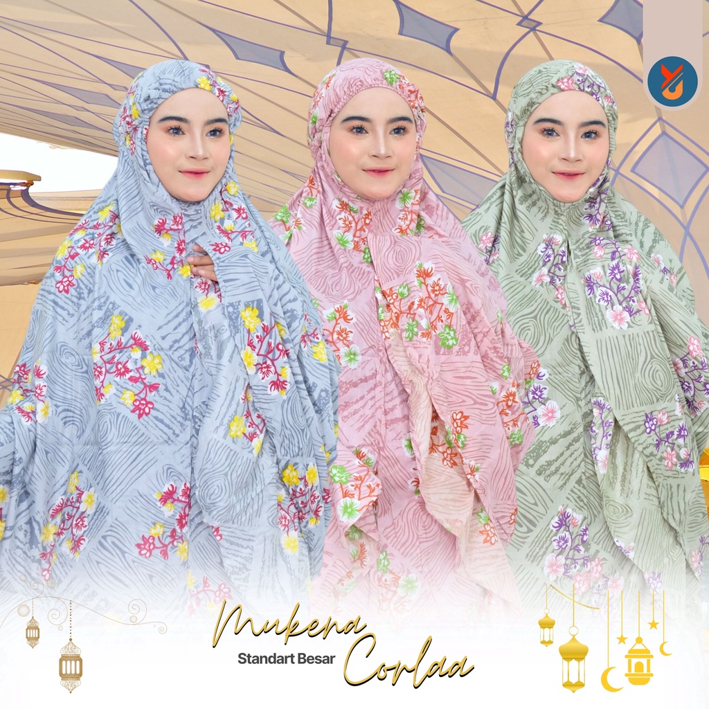 YashCollection Mukena Dewasa Rayon Motif Cemara