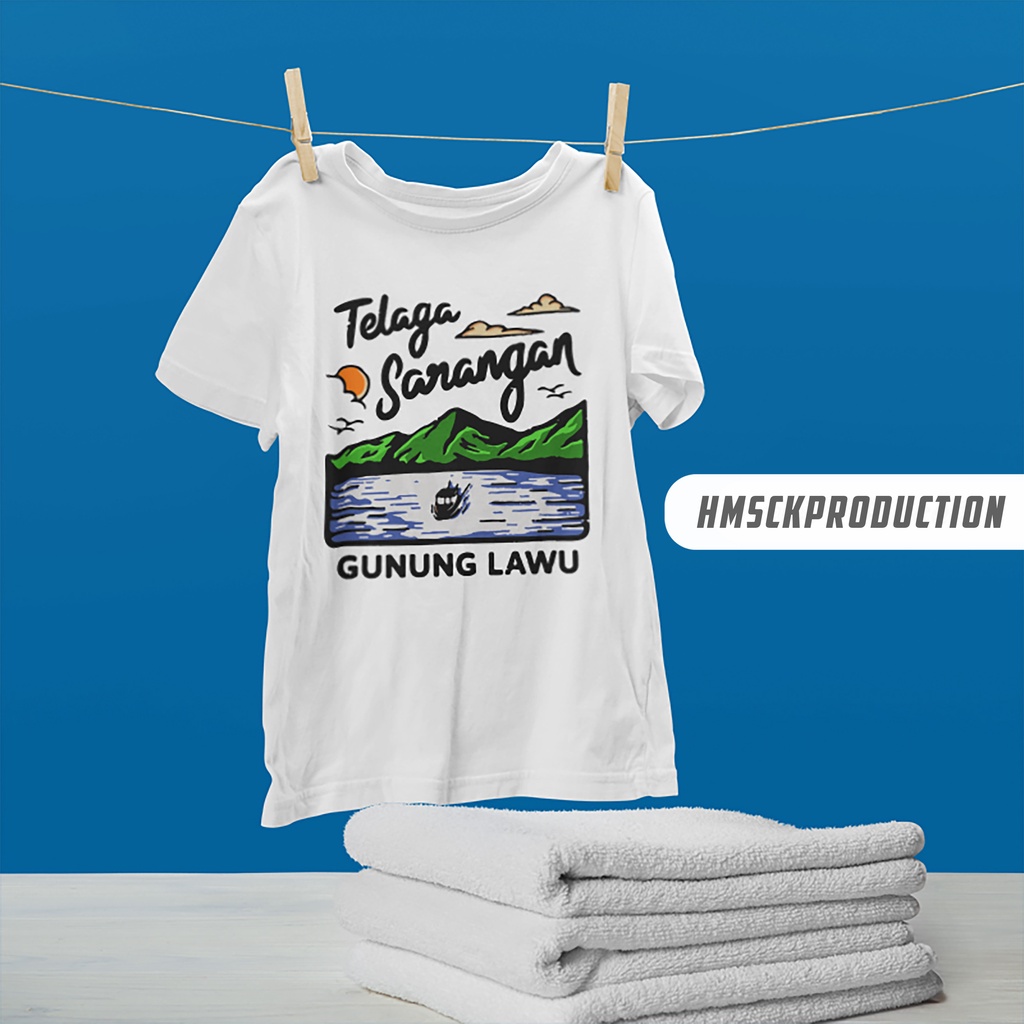 T-SHIRT KAOS BAJU TELAGA SARANGAN KARANGANYAR MAGETAN WISATA INDONESIA PRIA WANITA EXPLORE TRAVELLER