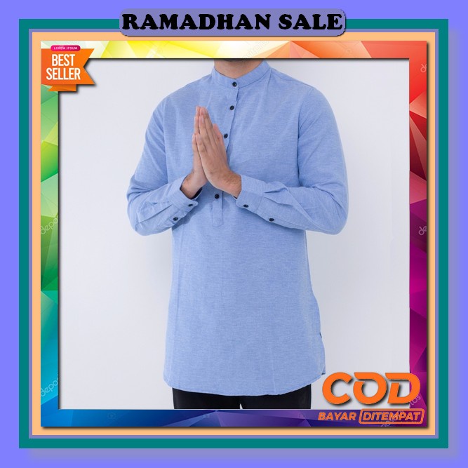 Jubah Gamis Pria/ Gamis Manset Premium Lengan Pendek El-Bilal / Gamis Pria Remaja Dan Baju Kurta Pak