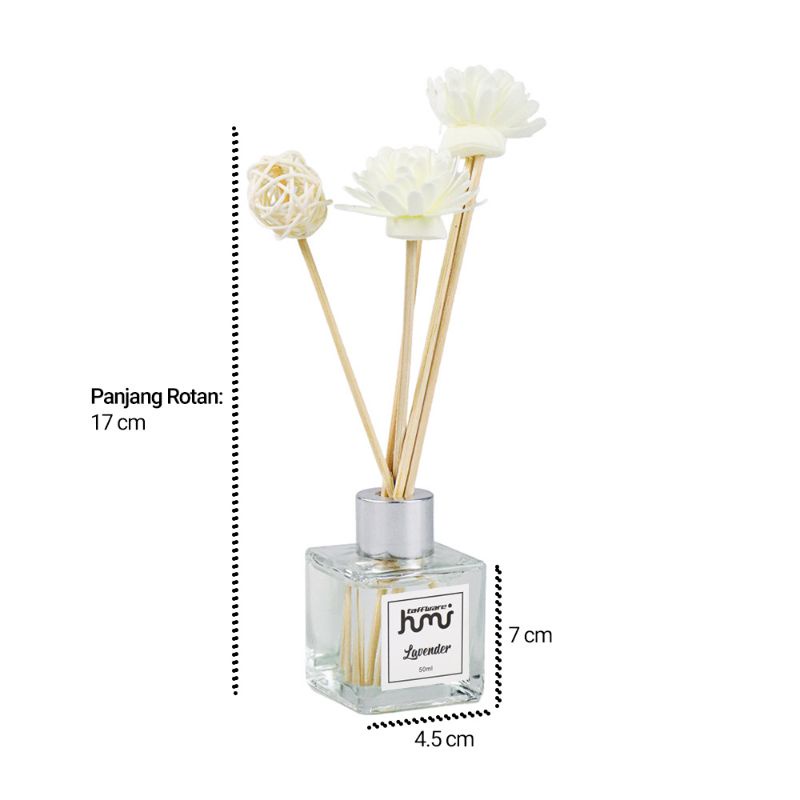 REED DIFFUSER AROMATERAPI PENGHARUM RUANGAN AROMATHERAPY ESSENTIAL OIL RATTAN STICK PARFUM RUANGAN