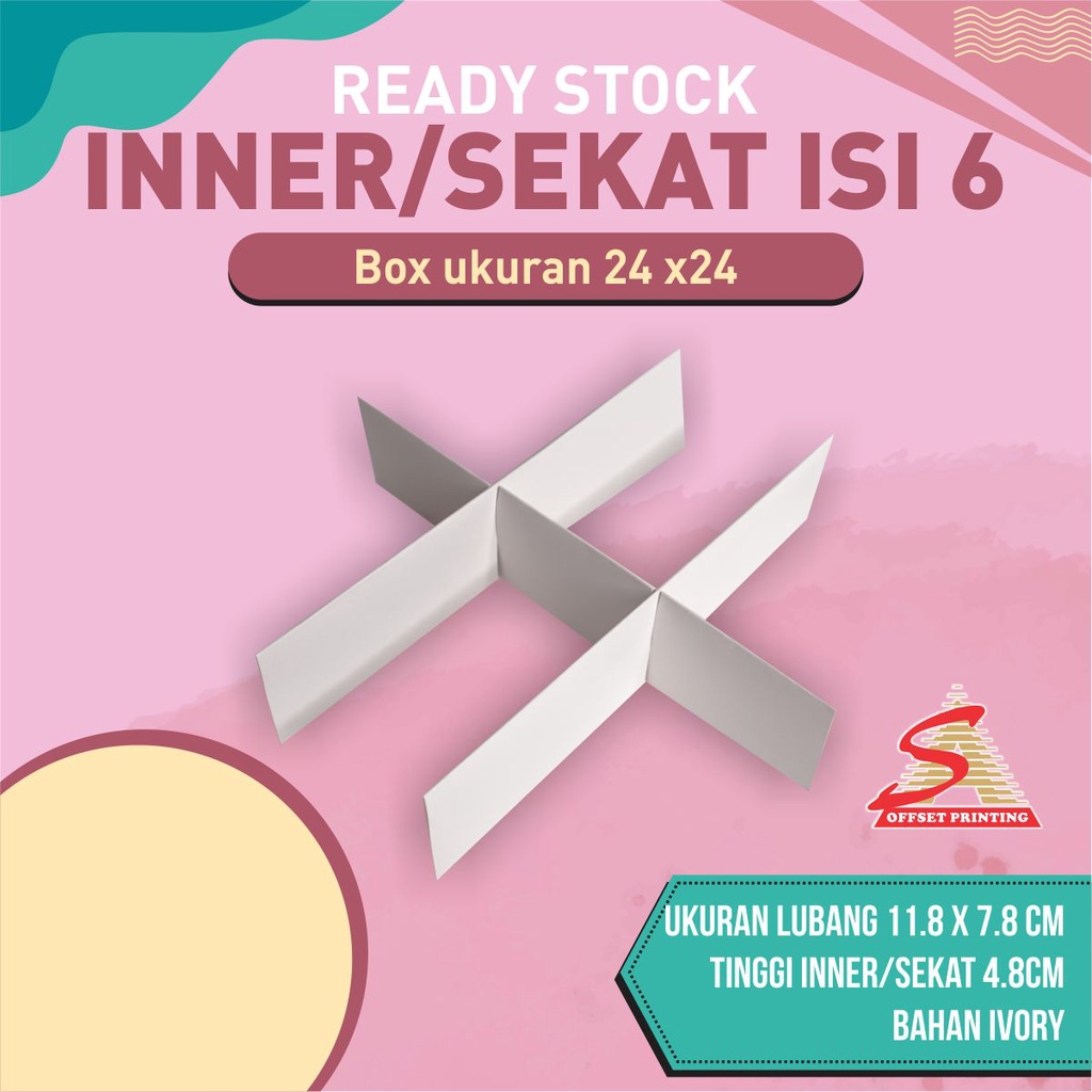 

Inner/ Sekat Isi 6 untuk box 24x24