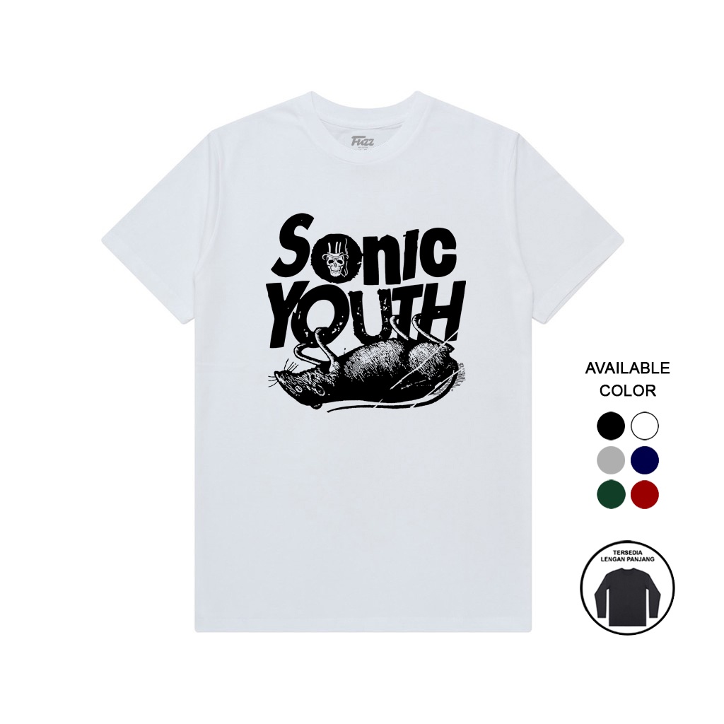 KAOS BAND PUNK SONIC YOUTH T SHIRT MUSIK PRIA WANITA PREMIUM ORIGINAL BANDUNG