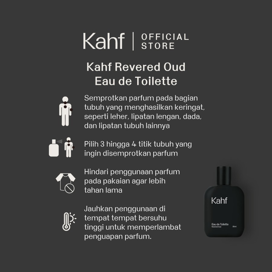 Kahf Revered Oud Essential Care Package (Body Wash, Face Wash, Eau de Toilete) - Paket Ramadhan Hampers