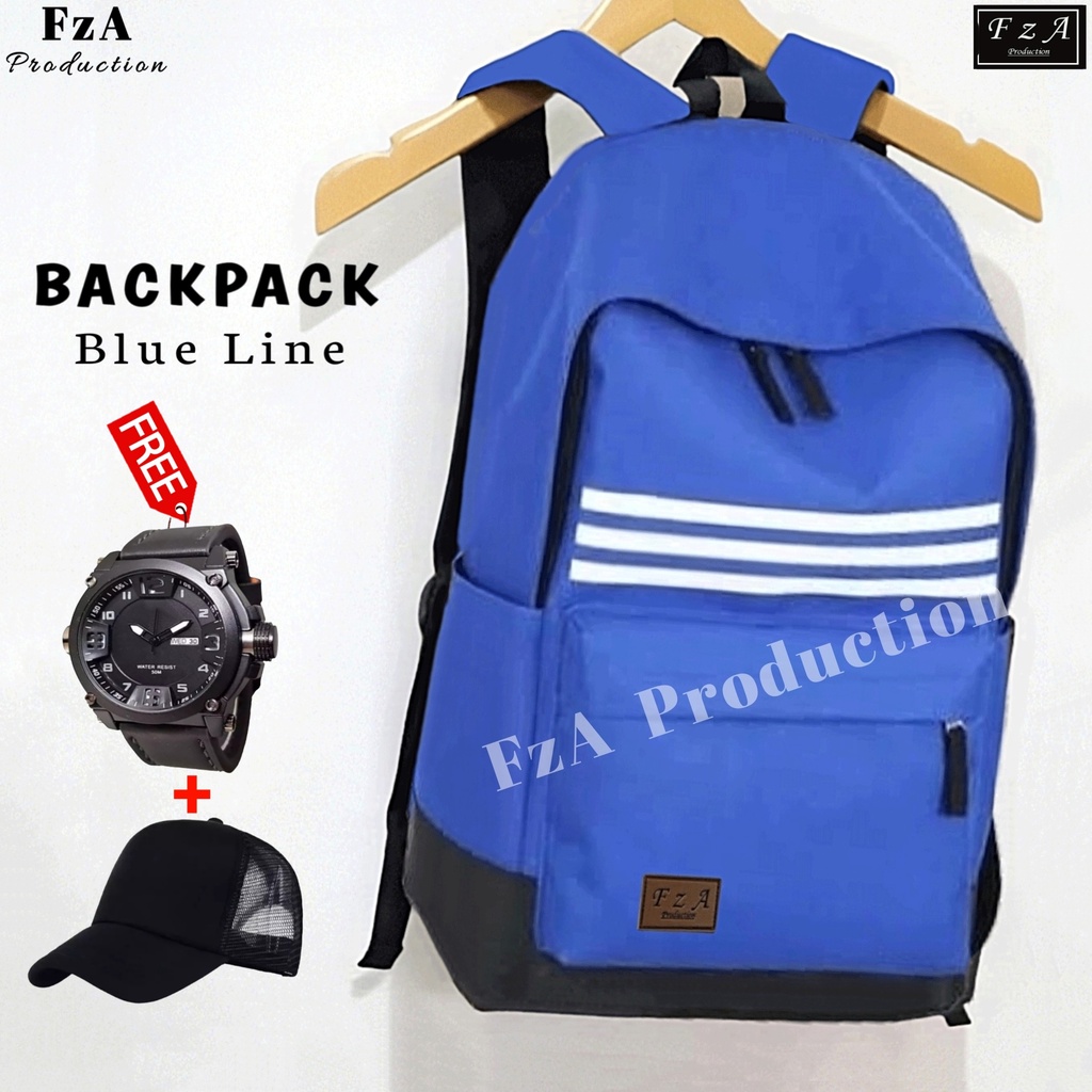 FzA Official - Tas Ransel Distro Original Casual pria Wanita / Tas Ransel Laptop / Backpack Sekolah Kuliah Distro Original Tas Punggung Laptop - BLQT