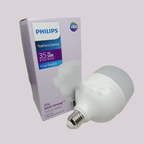 LAMPU PHILIPS TFORCE TrueForce ESSENTIAL LED 35W 6500K E27