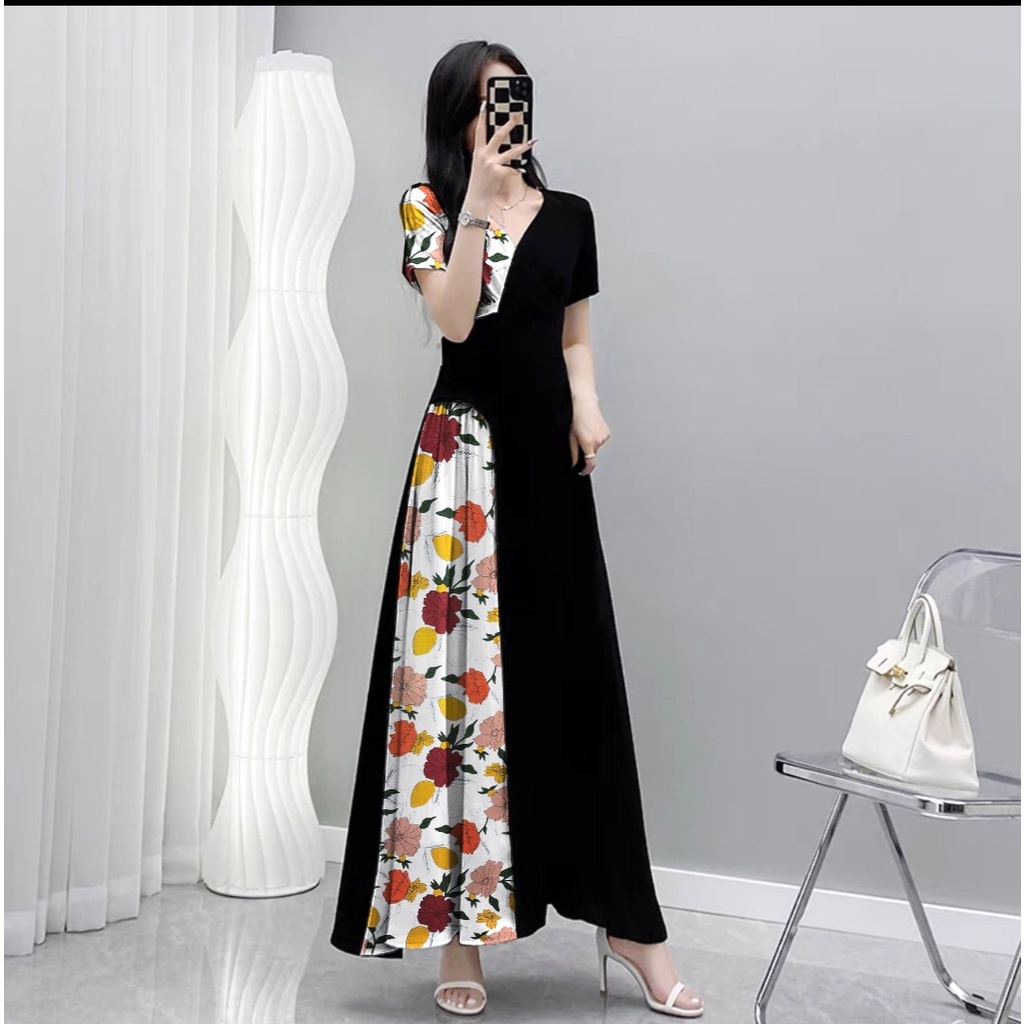 FWG - LONGDRESS MALIDA / BAJU WANITA KEKINIAN / GAUN PESTA / DRESS KOREA STYLE / DRESS WANITA / BAJU