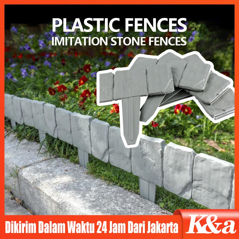 Pagar kebun / Pagar plastik / Pagar Plastik PVC Putih Pagar Jalan Masuk Gerbang Dekorasi Taman Mini 