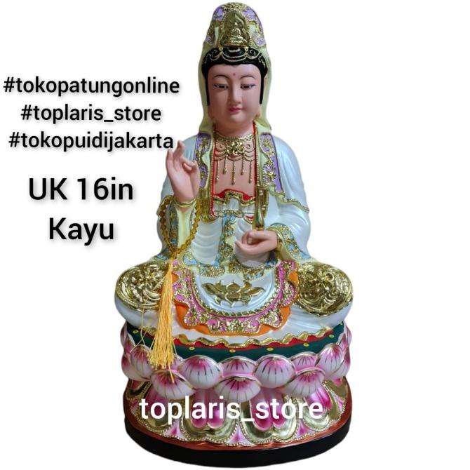 Patung Kwan Im 16in Kayu 022
