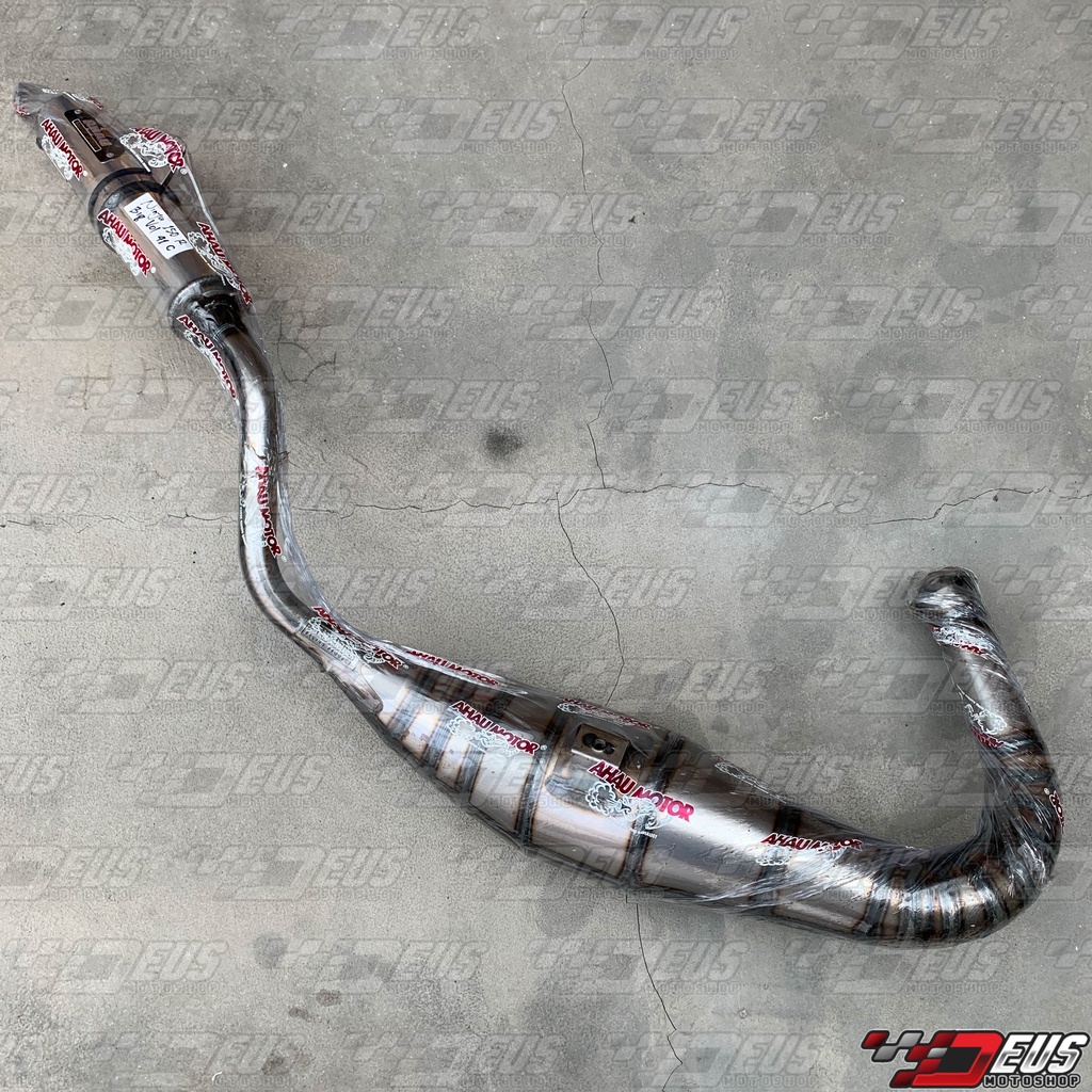 Knalpot AHAU Ninja R SS RR Galvanis Big Volume C 41 Cobra / Kenalpot Racing AHAU1 KR KRR 150 Plat Be