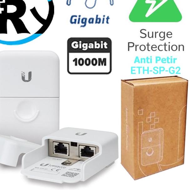► Ubiquiti ETH-SP Ethernet Surge Protector Anti Petir router / UTP LAN Outdoor ♨