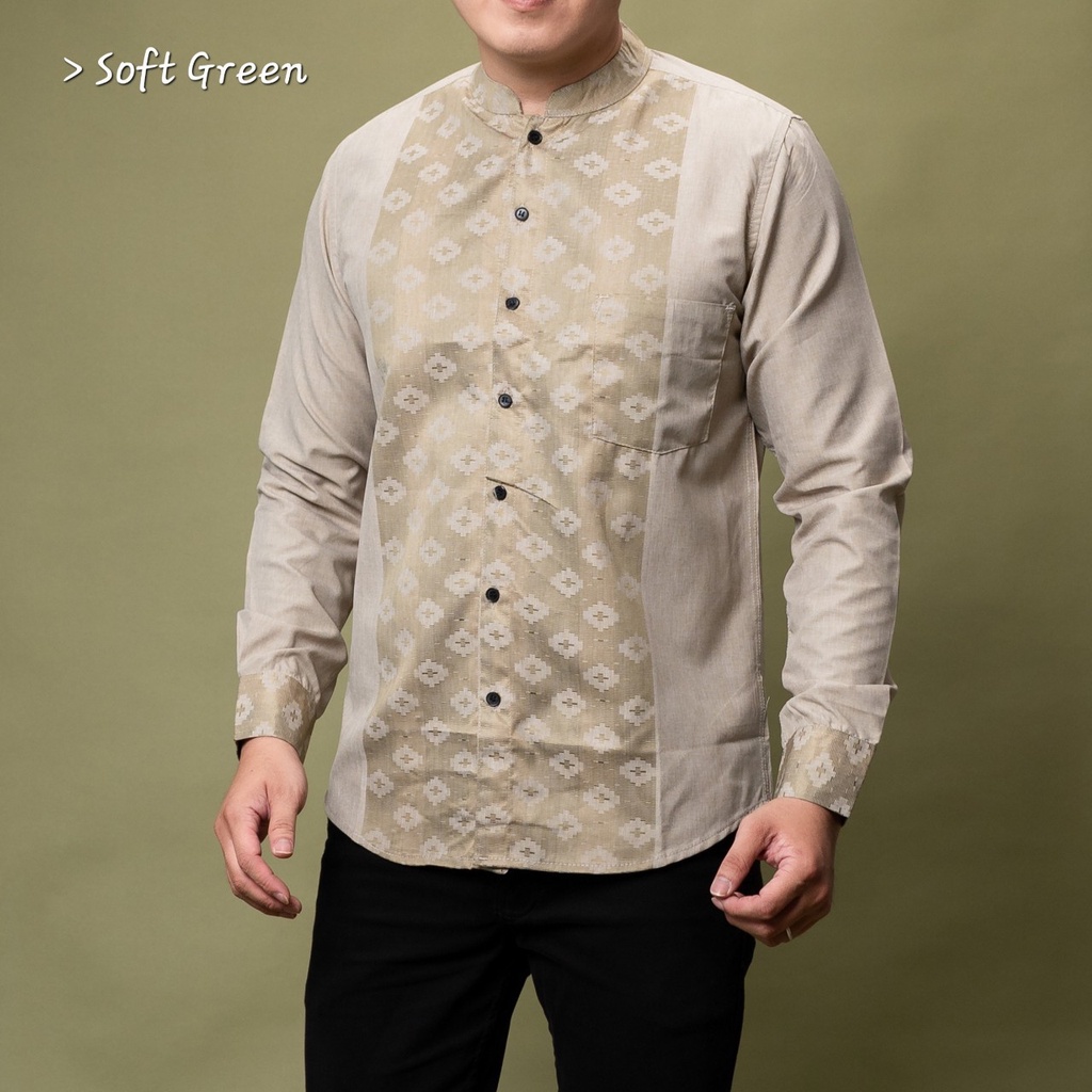 CDL 01 HEM KEMEJA KOKO SLIM FIT BAJU KOKO LENGAN PANJANG COLIN DION