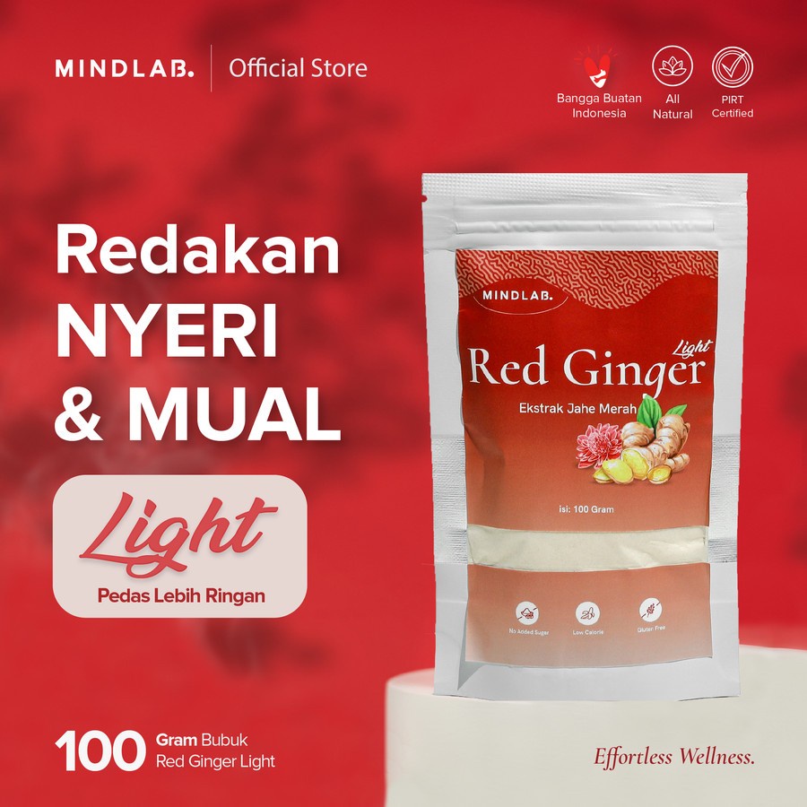 

Red Ginger Light Extract Powder 100 Gram / Jahe Merah Bubuk - MINDLAB