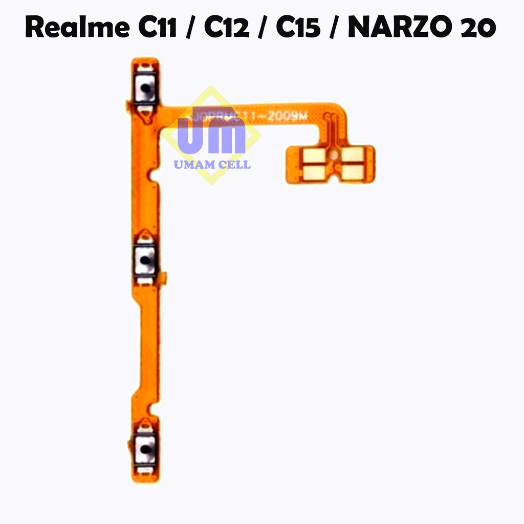 Flexible On Off Volume Realme C11 / C12 / C15 / NARZO 20 - Flex On Off Vol 5.0