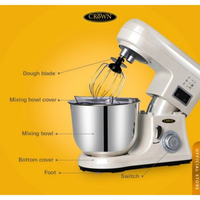 Krone Crown Horeca B5 Stand Mixer 5 Liter 300 Watt B-5 ORIGINAL