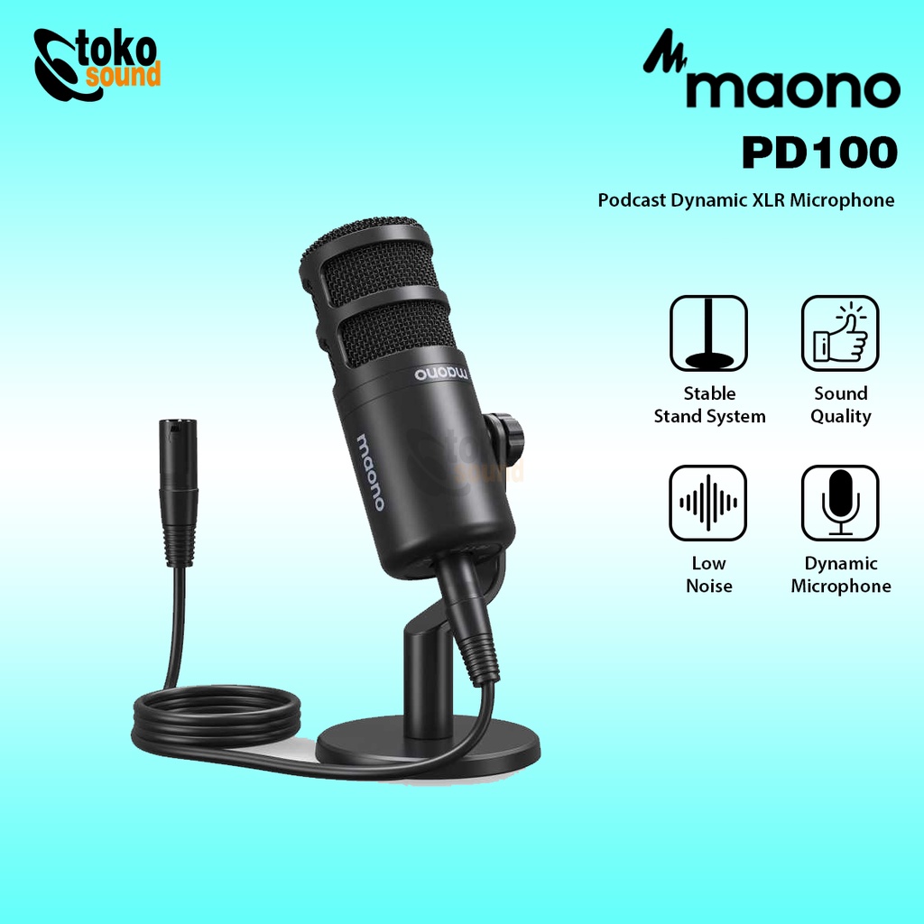 Maono PD100 Podcast Dynamic XLR Microphone