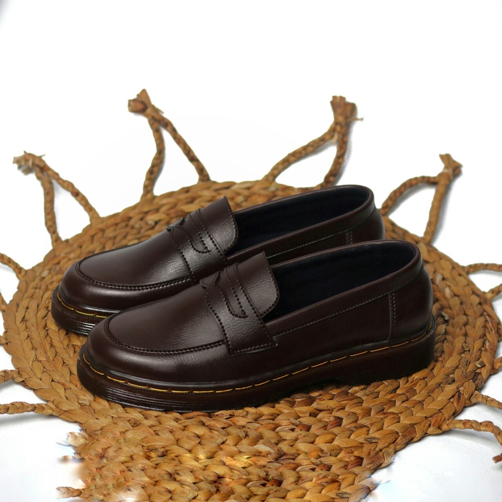 RIONZ PEDRO SERIES - SepatuFormal Pantofel Pria Resmi Formal Tali Hitam Kulit PU Original Brown Black Kantor Kuliah Casual Gereja Pesta Kondangan Nikahan Kerja Perkantoran PNS Guru Gaya Trendy Kekinian Terlaris Murah