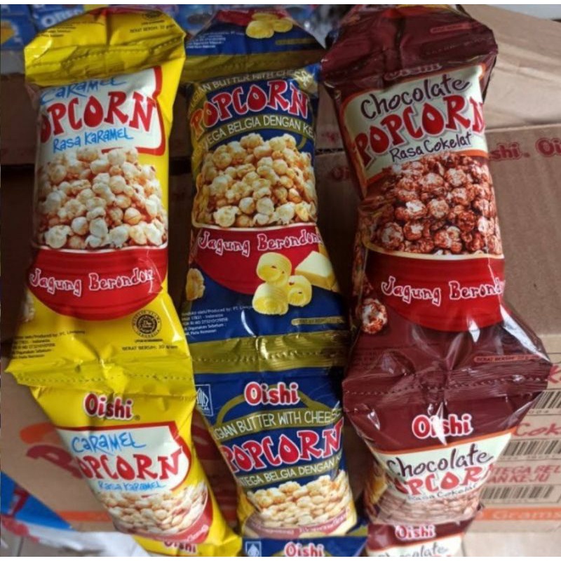 

Oishi Popcorn 20gr dengan 3 rasa Snack popcorn [ 1 renteng @10pcs ]