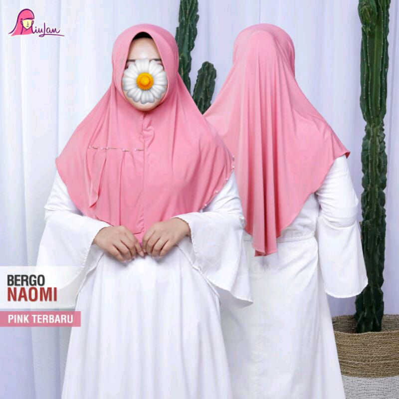 Reprice Bergo NAOMI MiuLan | Jilbab Instan Hijab Instant Kerudung Wanita Kudung Cewek Bergo murah le