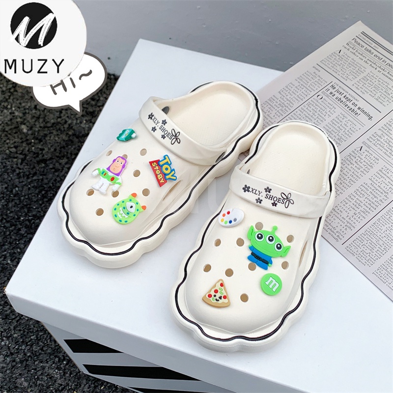 Muzy Sendal Wanita Sandal Baim Sendal Wanita Selop Penutup Bolong Bahan Karet Sendak Pria Wanita HSN