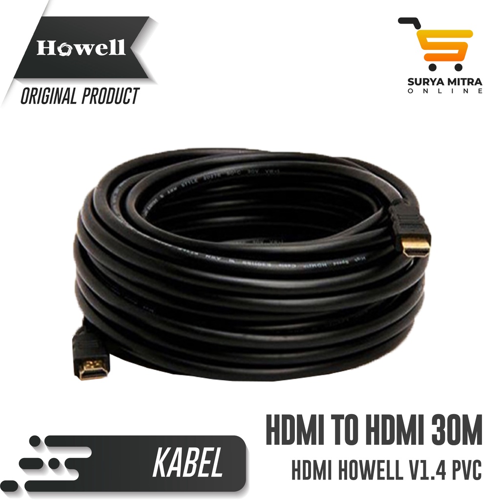 Kabel HDMI to HDMI 30 Meter Howell V1.4 PVC