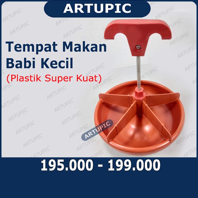 Tempat Makan Babi Kecil PLASTIK Pig Feeder Mangkok Wadah Piring Babi Piglet