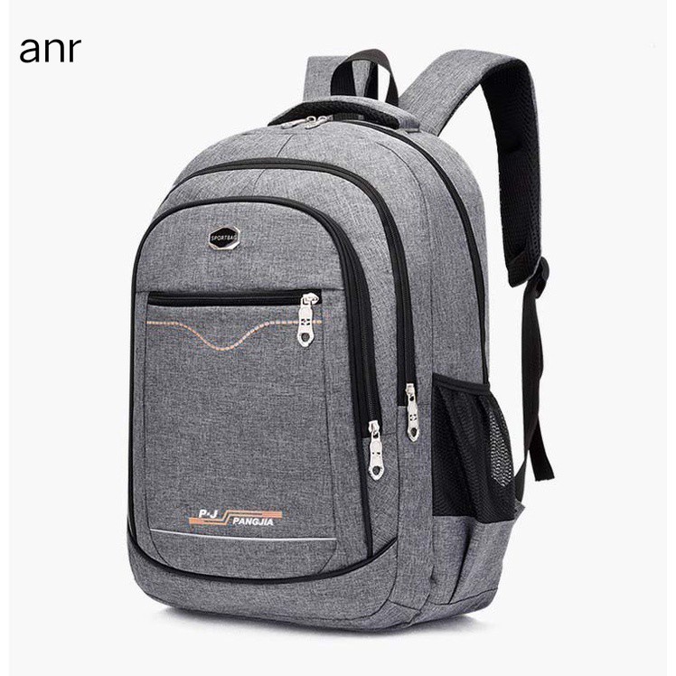 Tas Ransel Laptop Kerja Sekolah Pria Bahan Kanvas Premium Stylish Fashionable Korea