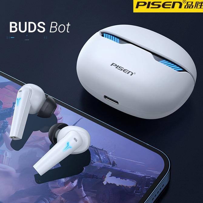 Tws Bluetooth PISEN Earphone Buds Bot Stayluvshops - Putih