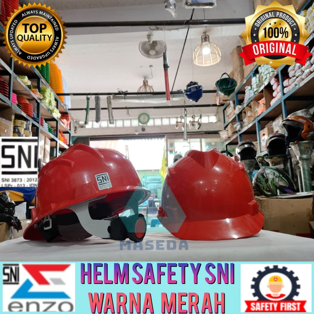 Helm Safety FASTRACK Merah, Helm Proyek - Helm Proyek Fast Track merah
