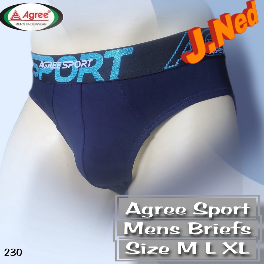J230T HARGA 1 BOX(ISI 3 PCS) CELANA DALAM PRIA DEWASA AGREE SPORT