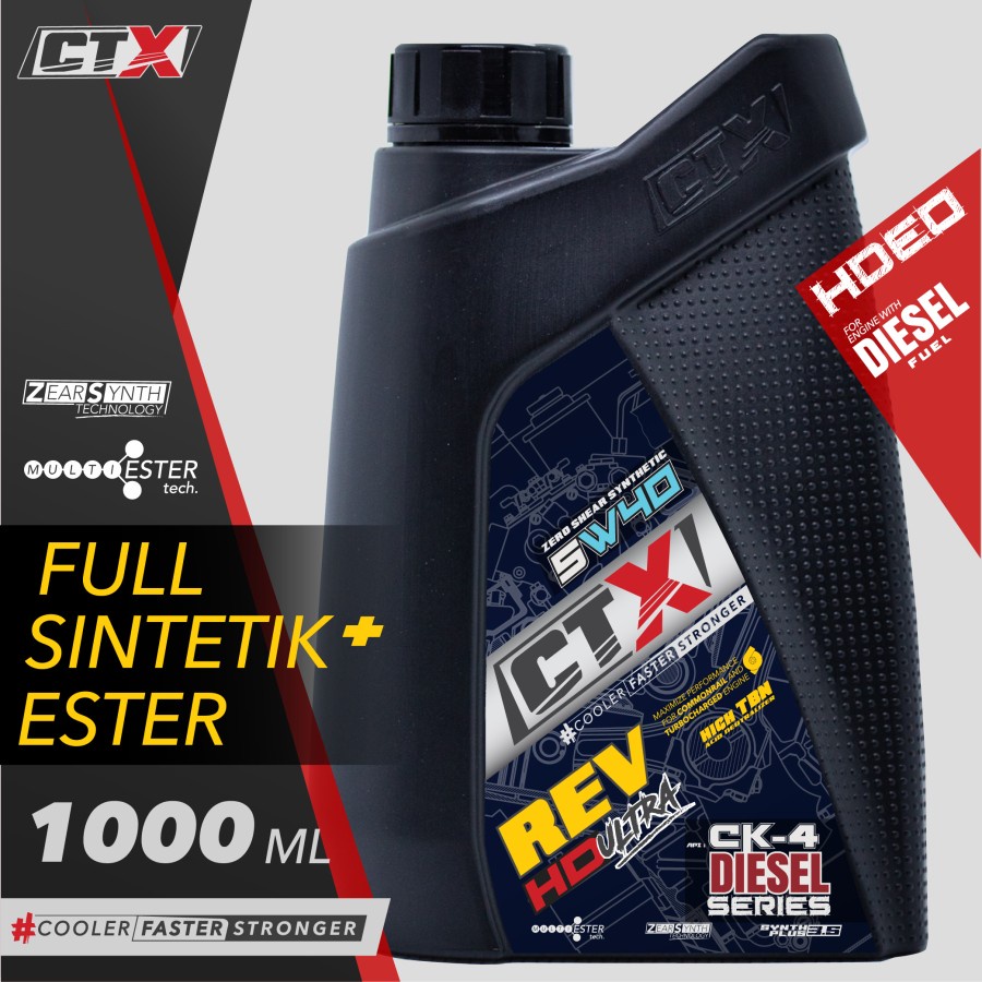 CTX Rev HD Ultra CK-4 - Oli Diesel Full Sintetik Ester 5w40