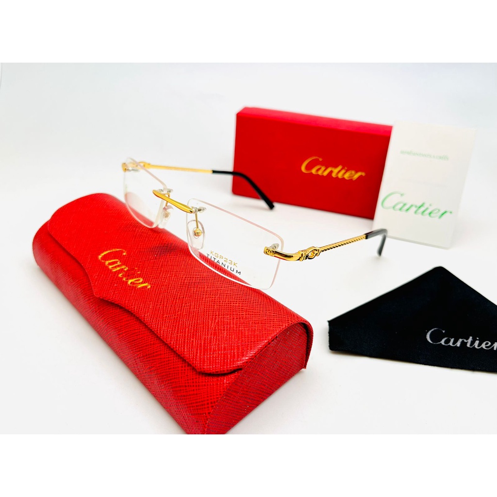 NEW FRAME KACAMATA PRIA CARTIER  BOR 82000981 GOLD FULLSET