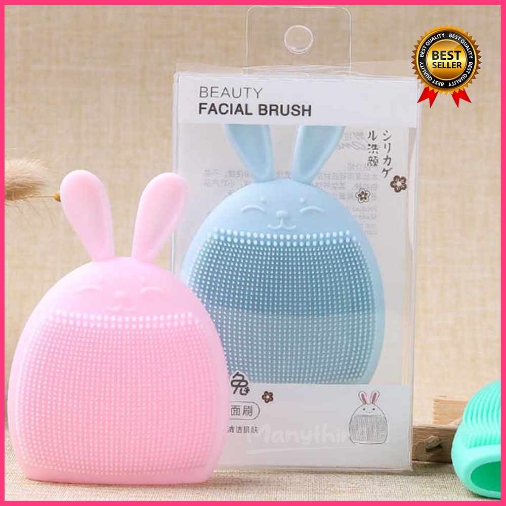 SPON SIKAT WAJAH / SPONS PEMBERSIH WAJAH SILICONE RABBIT / SPONS SILICONE RABBIT MURAH