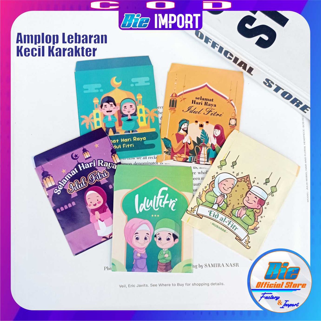 Amplop Lebaran Uang ATM Islami Size Sedang dan Jumbo  isi 10 Pcs Best Seller