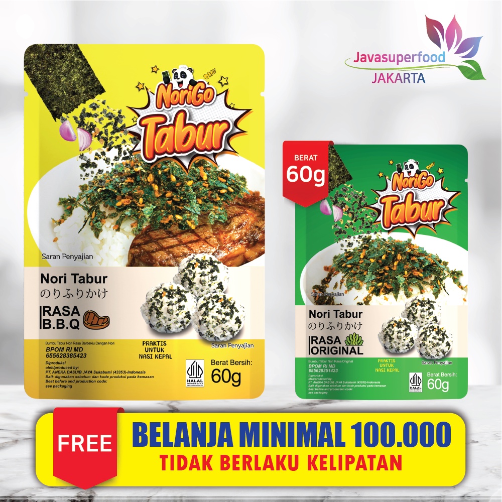 Nori Tabur Rumput Laut Panggang - Rasa BBQ 60g